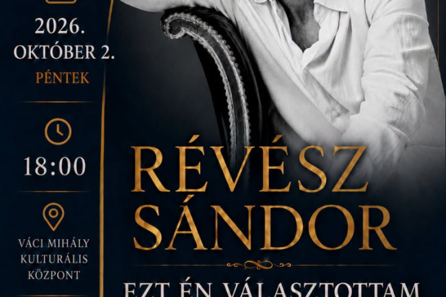 Révész Sándor őszinte vallomása Nyíregyházán – könyvbemutatóra és közönségtalálkozóra várják az érdeklődőket
