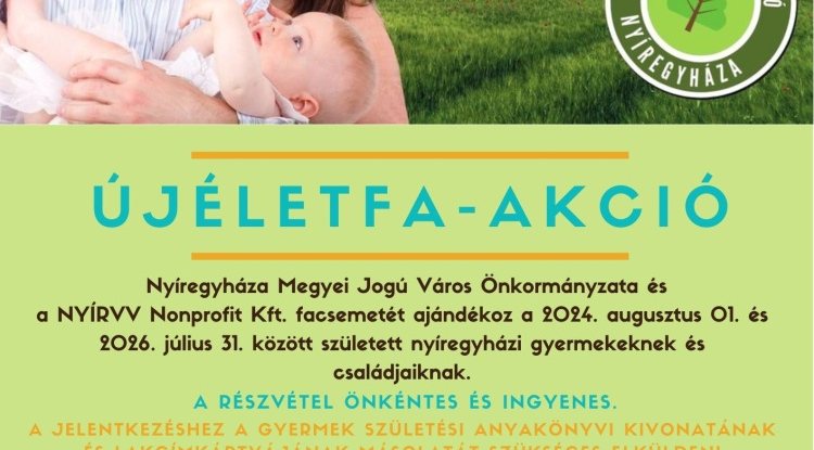 Ismét elindul az Újéletfa Program Nyíregyházán