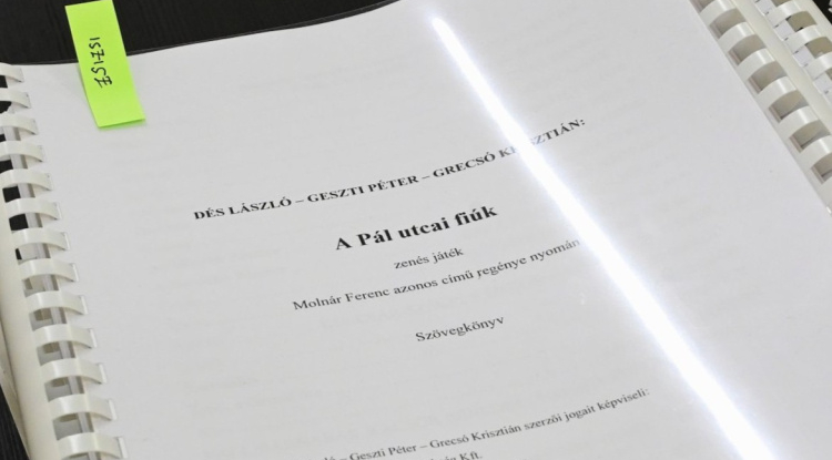 Vár a grund! – Elkezdődött A Pál utcai fiúk próbafolyamata