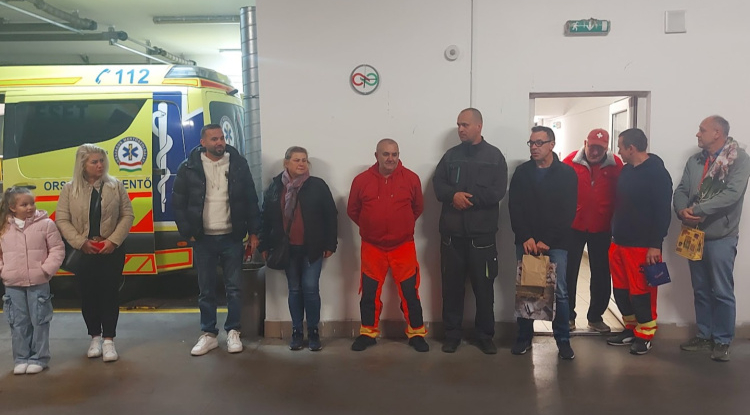 Harmincöt év szolgálat után búcsúzott a mentőgépkocsi-vezető
