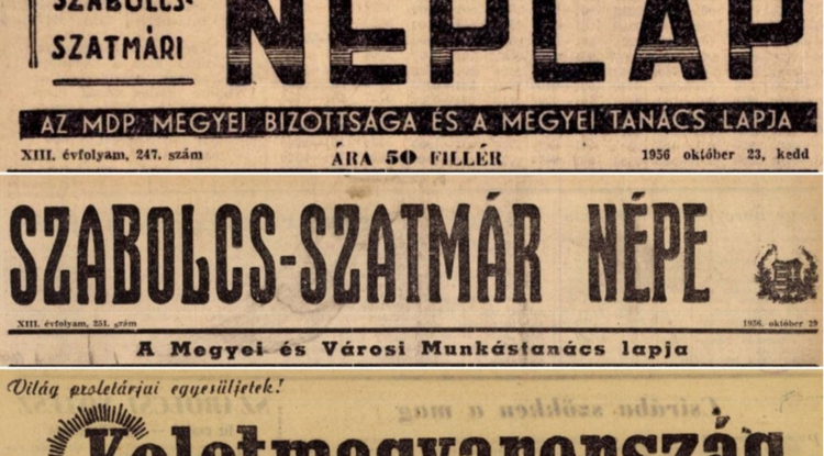 Amiről az utcák mesélnek... A megyei napilap 1956 októberében