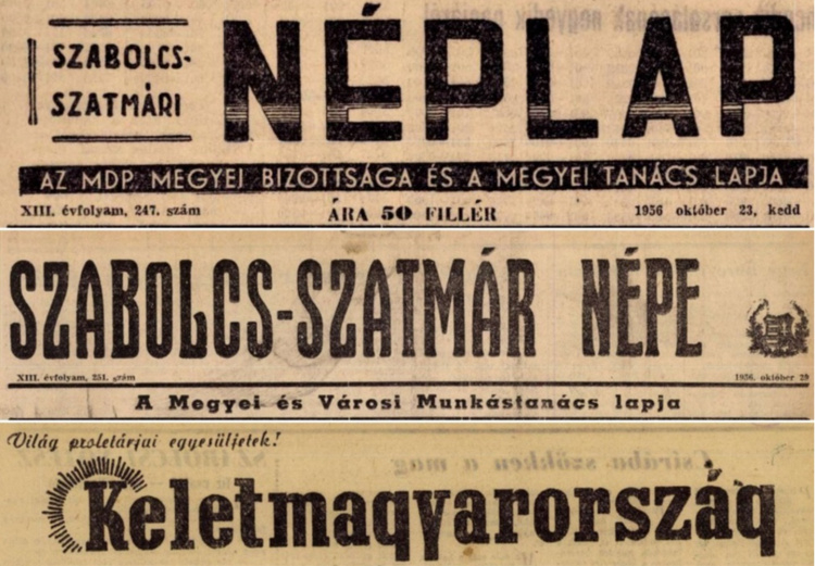 Amiről az utcák mesélnek... A megyei napilap 1956 októberében